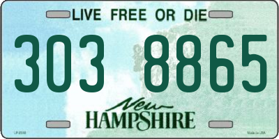 NH license plate 3038865