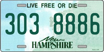 NH license plate 3038886