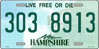 NH license plate 3038913
