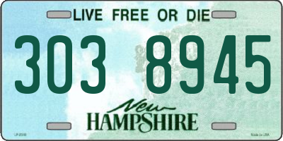 NH license plate 3038945