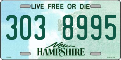 NH license plate 3038995