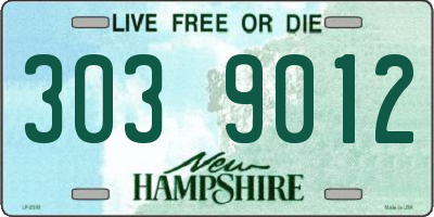 NH license plate 3039012