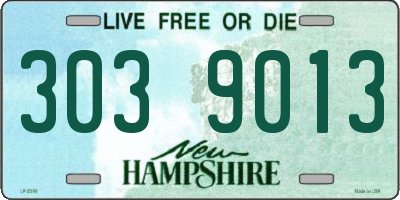 NH license plate 3039013