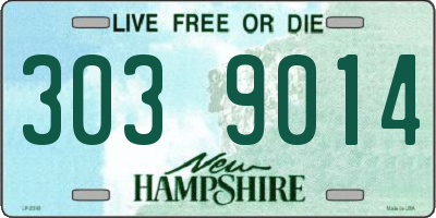 NH license plate 3039014