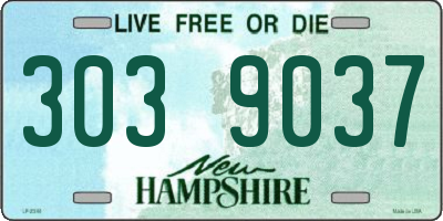NH license plate 3039037