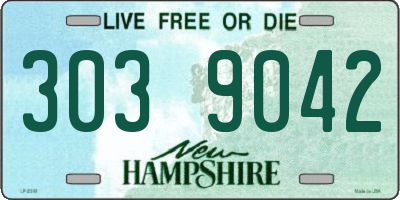 NH license plate 3039042