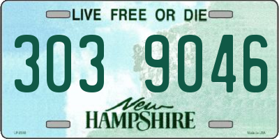 NH license plate 3039046