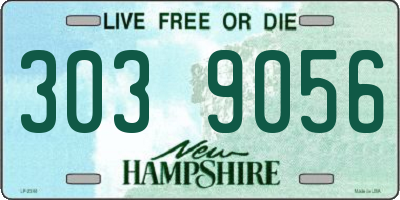 NH license plate 3039056