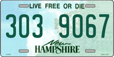 NH license plate 3039067