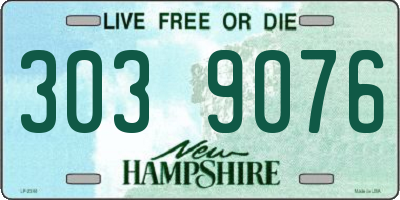 NH license plate 3039076