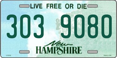 NH license plate 3039080
