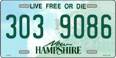 NH license plate 3039086