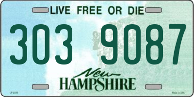 NH license plate 3039087
