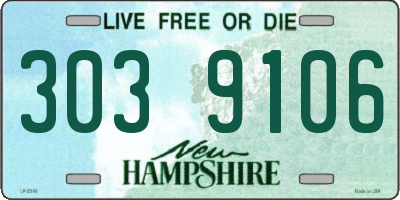 NH license plate 3039106