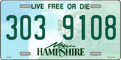 NH license plate 3039108