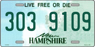NH license plate 3039109