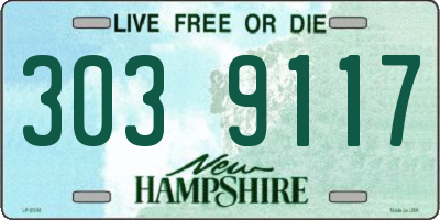 NH license plate 3039117