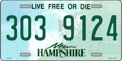 NH license plate 3039124