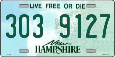 NH license plate 3039127