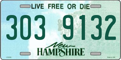 NH license plate 3039132