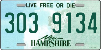 NH license plate 3039134