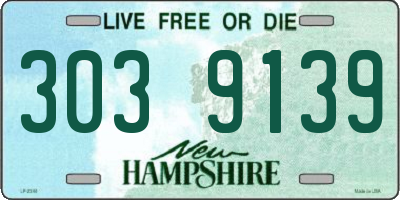 NH license plate 3039139