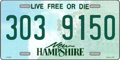 NH license plate 3039150