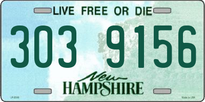 NH license plate 3039156
