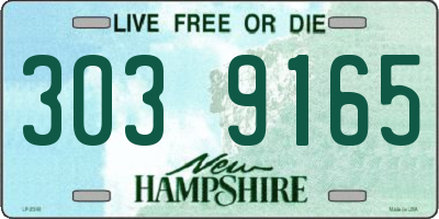 NH license plate 3039165