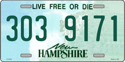 NH license plate 3039171
