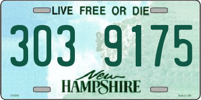 NH license plate 3039175
