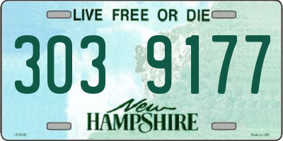 NH license plate 3039177