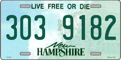 NH license plate 3039182