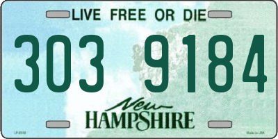 NH license plate 3039184