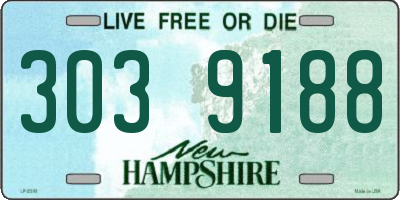 NH license plate 3039188