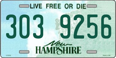 NH license plate 3039256