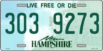 NH license plate 3039273