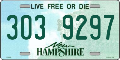 NH license plate 3039297