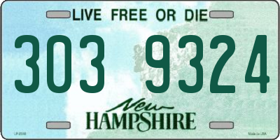NH license plate 3039324