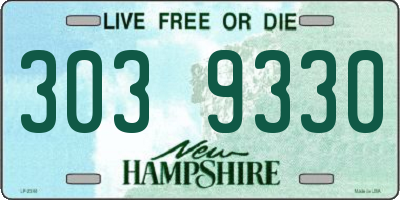 NH license plate 3039330
