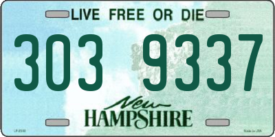 NH license plate 3039337