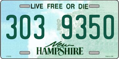NH license plate 3039350