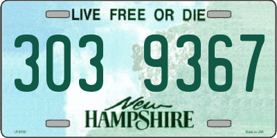NH license plate 3039367