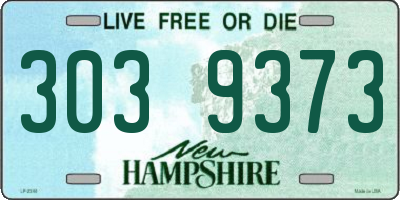 NH license plate 3039373