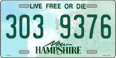 NH license plate 3039376