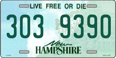 NH license plate 3039390