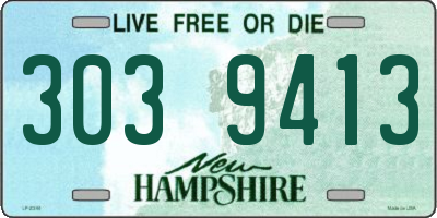 NH license plate 3039413