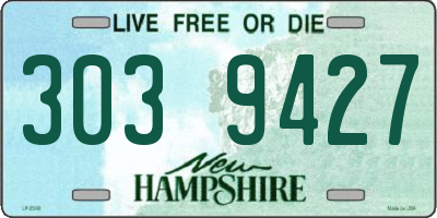 NH license plate 3039427