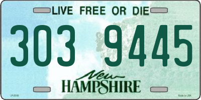 NH license plate 3039445