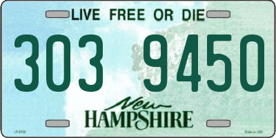 NH license plate 3039450